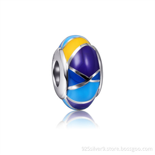 enamel charms beads fit bracelets 925
